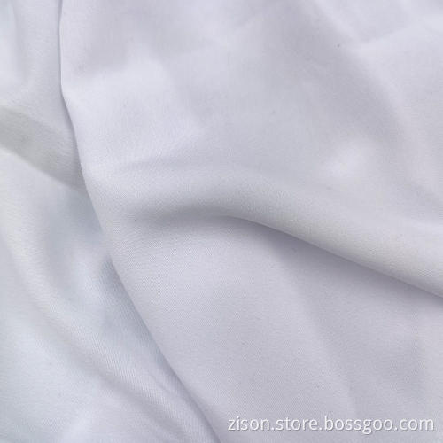Weiße Polyester Sommer Wolle Pfirsich Stoff Frauen Stoffe